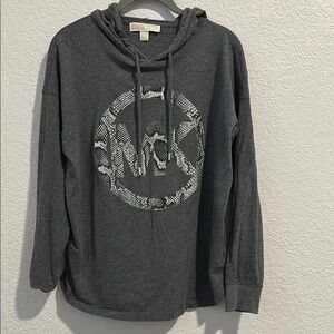 Michael Kors Gray Hoodie Casual Comfort